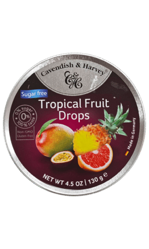 סוכריות פח ללא סוכר פירות טרופיים