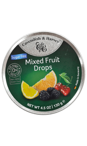 סוכריות פח ללא סוכר פירות