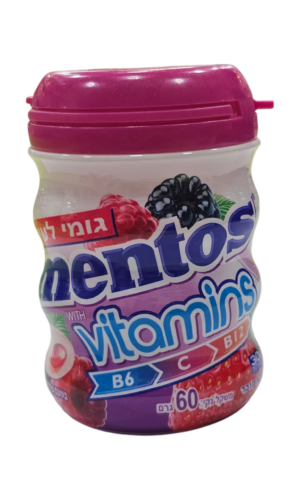 מסטיק מנטוס פירות יער וויטמינים