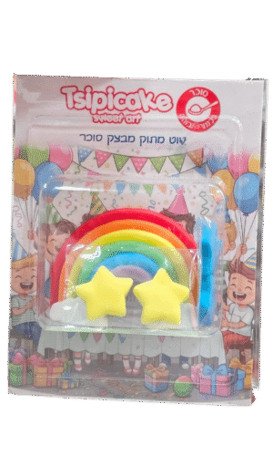 בצק סוכר קשת בענן