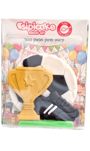 בצק סוכר כדורגל וגביע