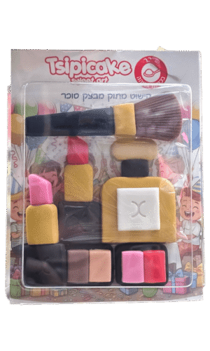 בצק סוכר סט איפור זהב