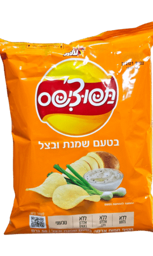 תפוצ'יפס שמנת בצל 50 ג'