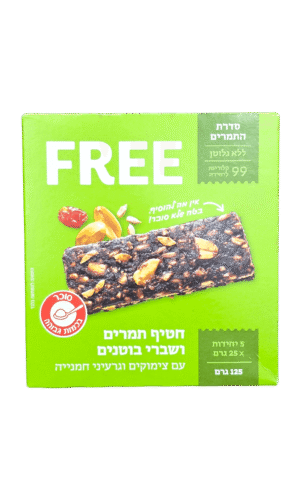 חטיף FREE תמרים ושברי בוטנים