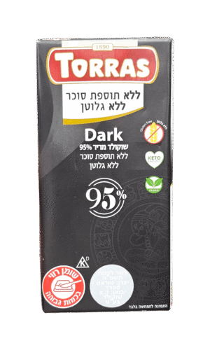 שוקולד טורס 95% מריר ללת"ס לל"ג