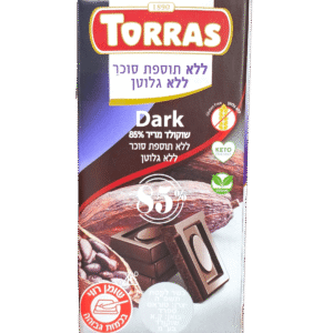 שוקולד טורס 85% מריר ללת"ס לל"ג