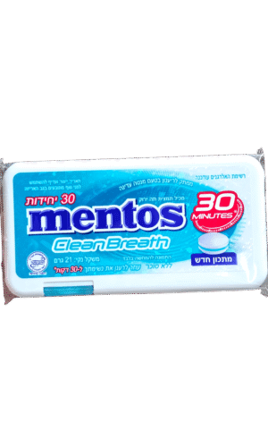 מנטוס קלין מנטה עדינה ללא סוכר