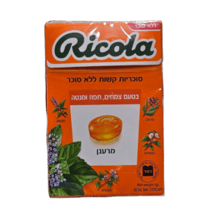 ריקולה צמחים תפוז ומנטה ללא סוכר